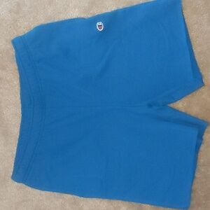 Men's size large champion shorts. Cotton with pockets. Teal blue